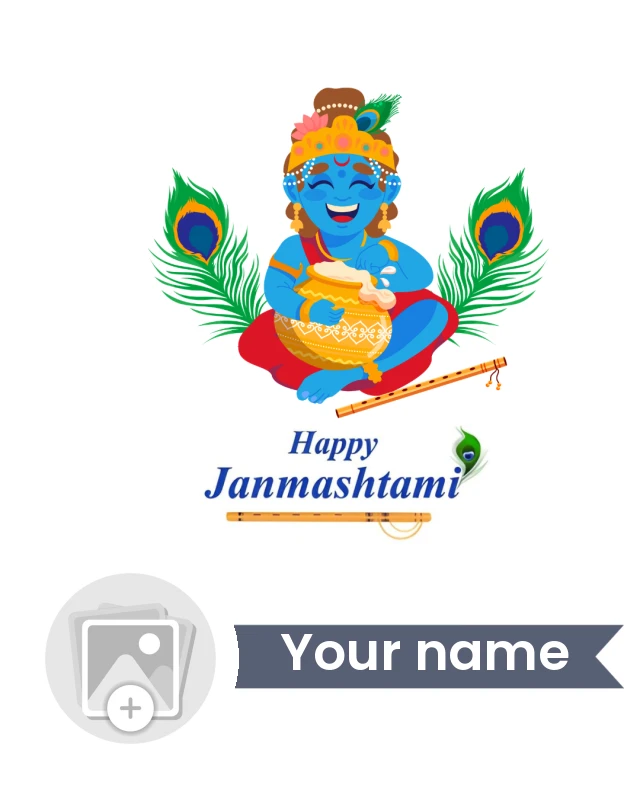 A Divine Night of Janmashtami — Janmashtami Poster template