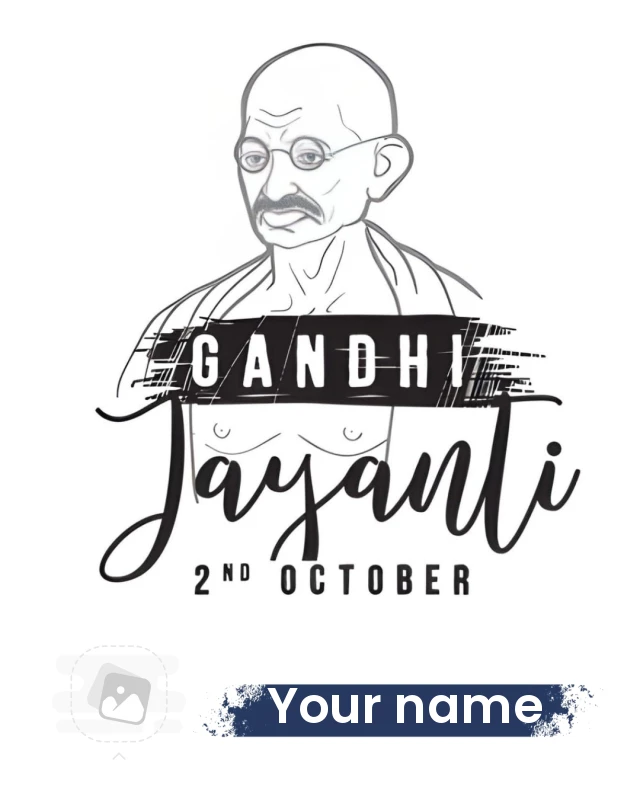 Gandhi Jayanti Greeting Card — Mahatma Gandhi Jayanti Poster