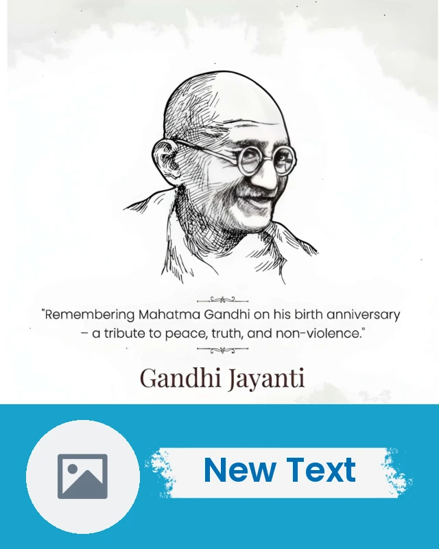 Gandhi Jayanti poster — Mahatma Gandhi Jayanti Poster