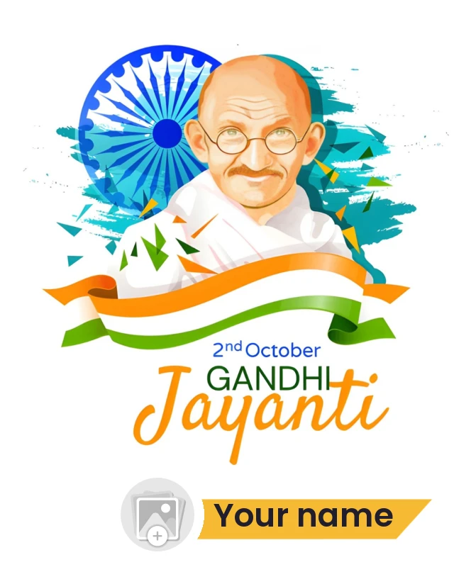 Gandhi Jayanti wishes poster — Mahatma Gandhi Jayanti Poster