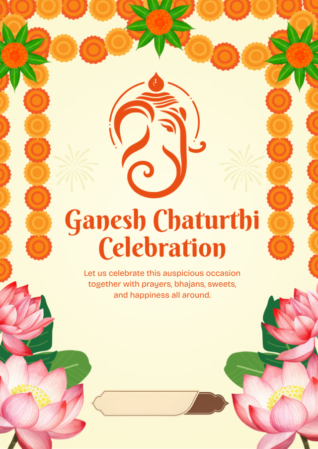 Ganesh Chaturthi poster — Ganesh Chaturthi Poster