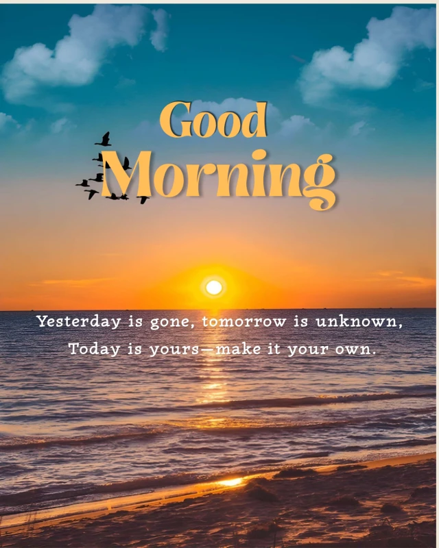Good Morning Inspirational Message | Stay Happy — Good Morning Poster template