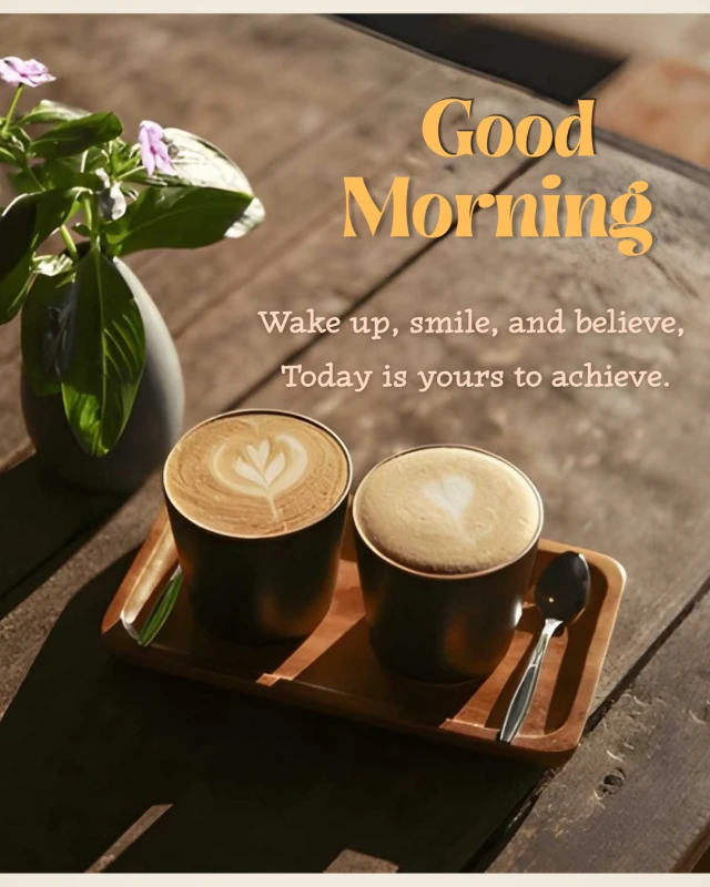 Good Morning Message | Begin Your Day With a Smile — Good Morning Poster template