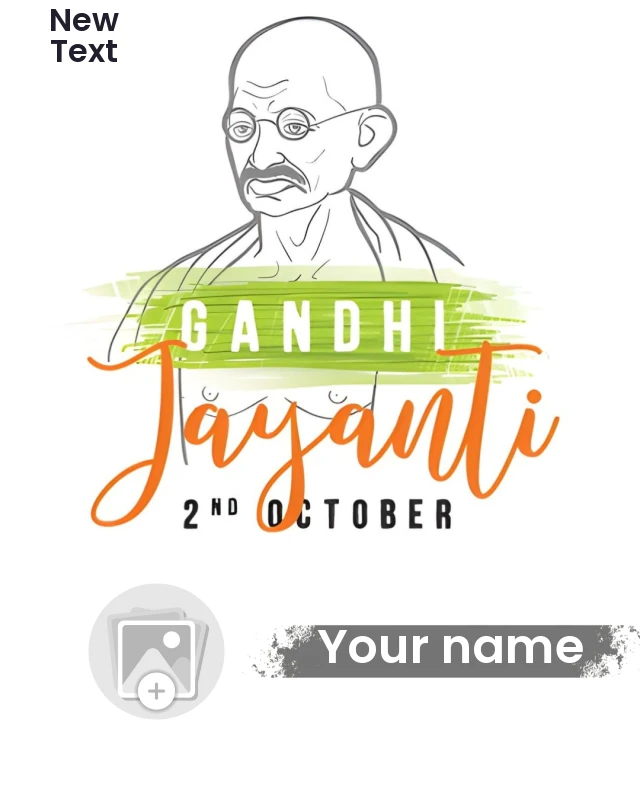happy Gandhi Jayanti Greeting Card — Mahatma Gandhi Jayanti Poster