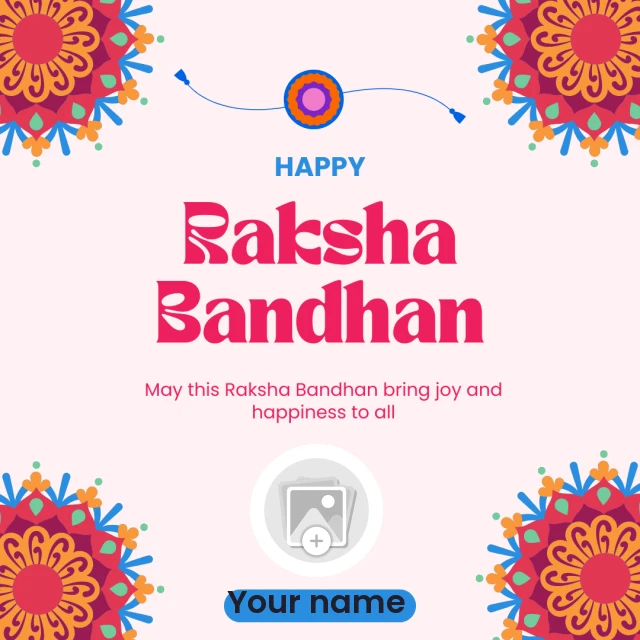 Happy Raksha Bandhan Greeting Instagram Post — Raksha Bandhan Poster