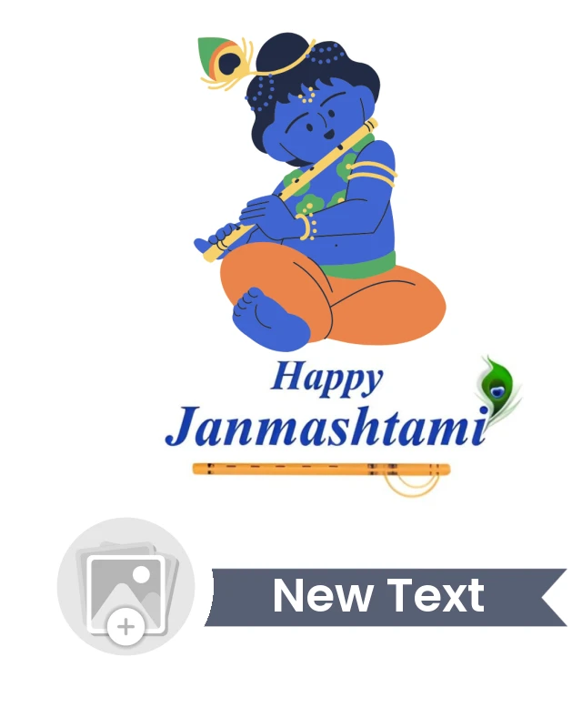 Jai Shri Krishna – Celebrate the Divine — Janmashtami Poster template