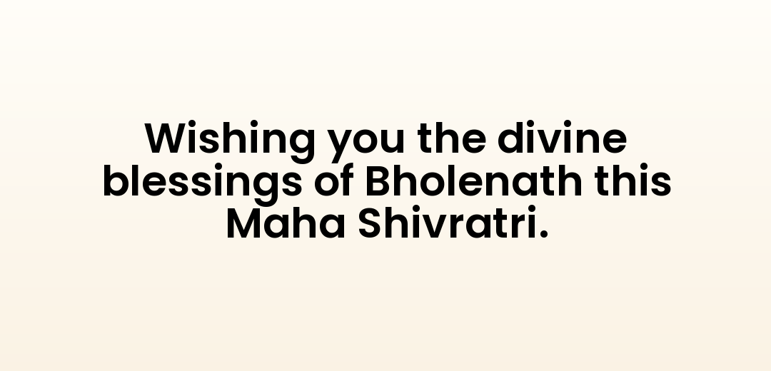 Wishing you the divine blessings of Bholenath this Maha Shivratri.